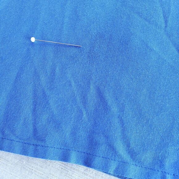 Boho Tunic Women L Blue Relaxed Top Lagenlook Peasant Hippie Coastal Embroidered - Picture 12 of 12